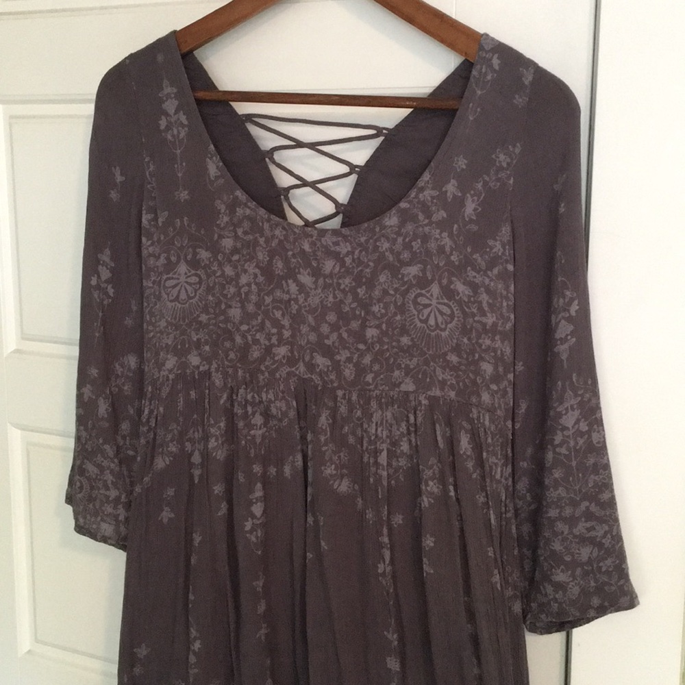 O’NEILL Empire Waist Boho Peasant Dress
